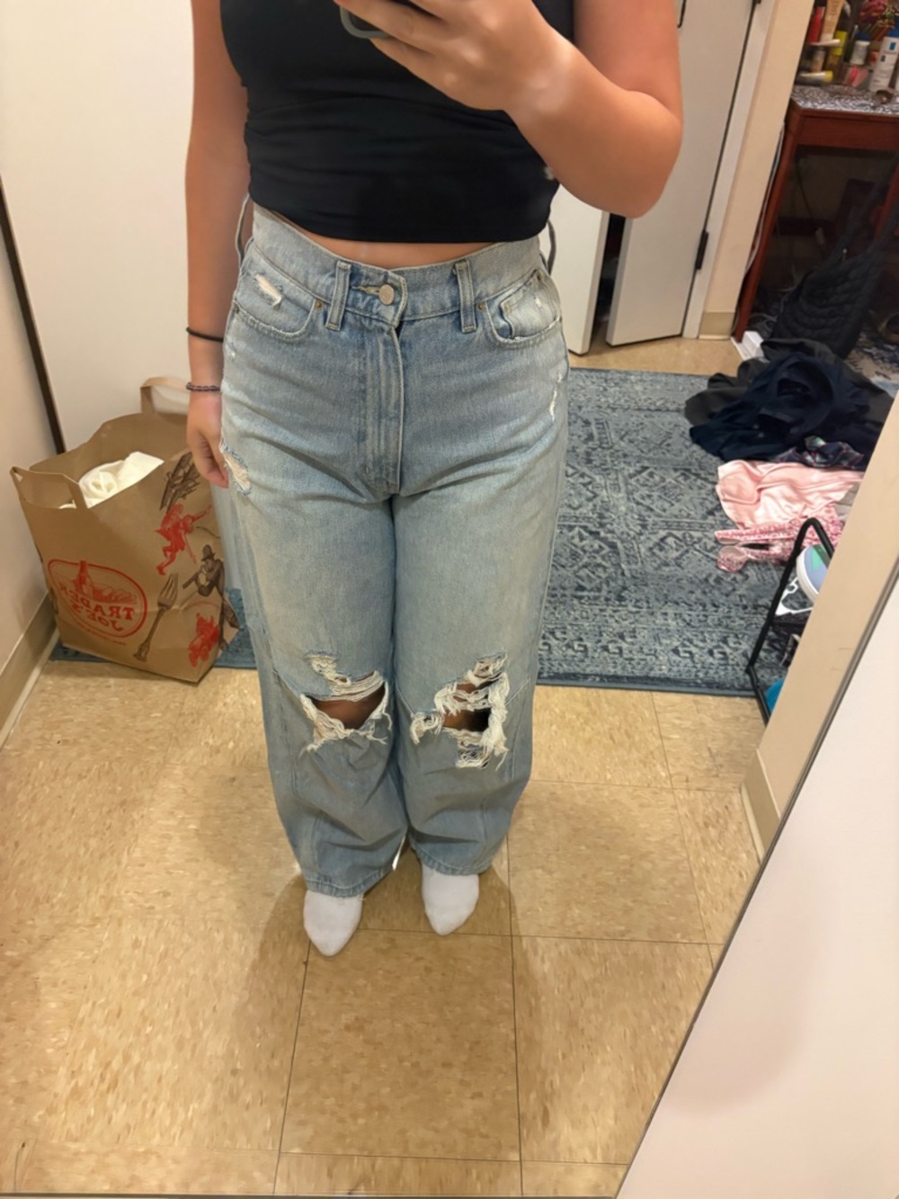BDG Light Blue Distressed Boyfriend Jeans